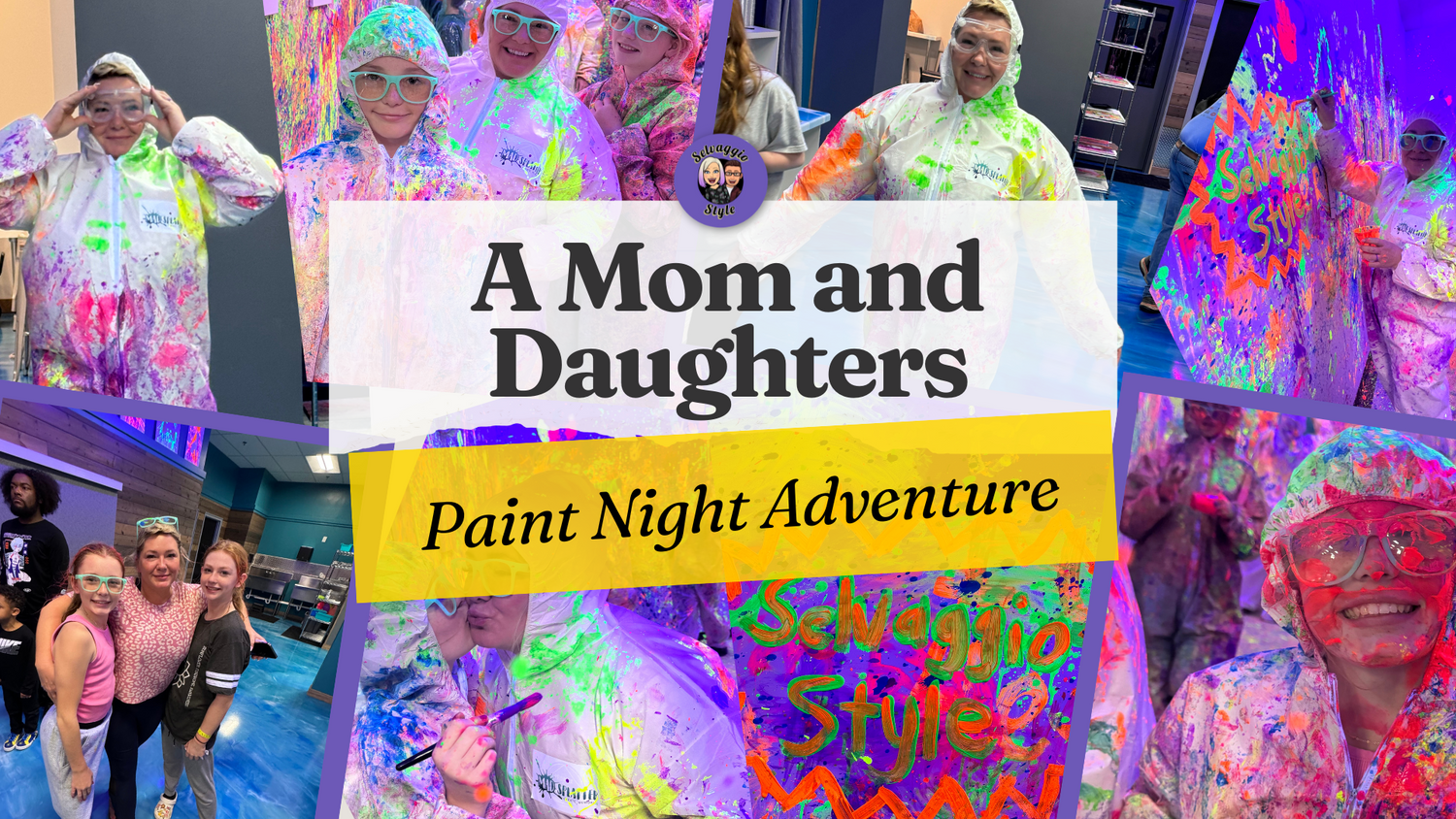 Unleashing Creativity at Mad Splatters: A Mom and Daughters Paint Night Adventure