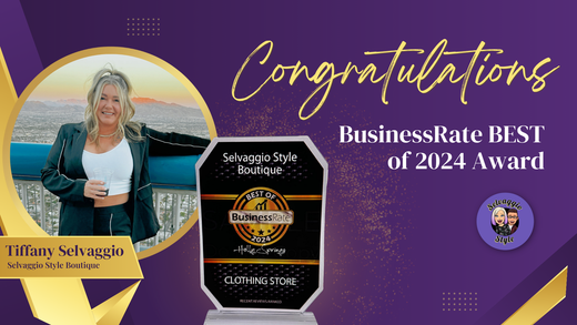 Celebrating Excellence: Selvaggio Style Boutique Wins BusinessRate BEST of 2024!