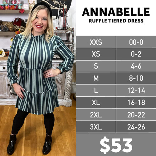 The LuLaRoe Annabelle Ruffle Tiered Dress Selvaggio Style The LuLaRoe Annabelle Ruffle Tiered Dress Selvaggio Style