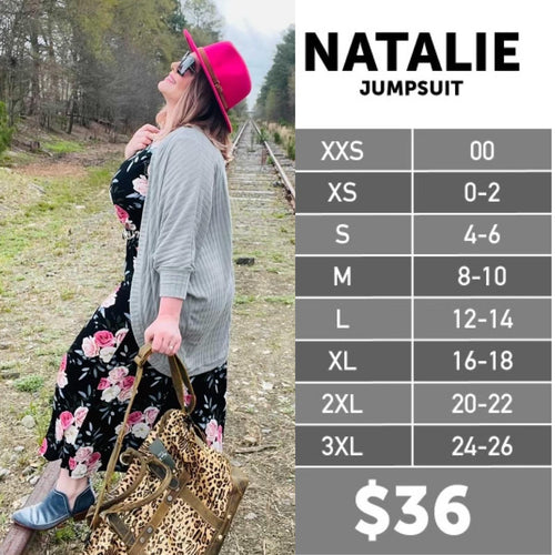 The LuLaRoe Natalie Sleeveless Jumpsuit Selvaggio Style