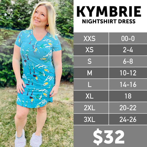 LuLaRoe Kymbrie Size Chart
