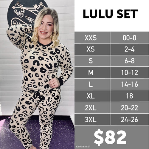 LuLu Set Size Chart