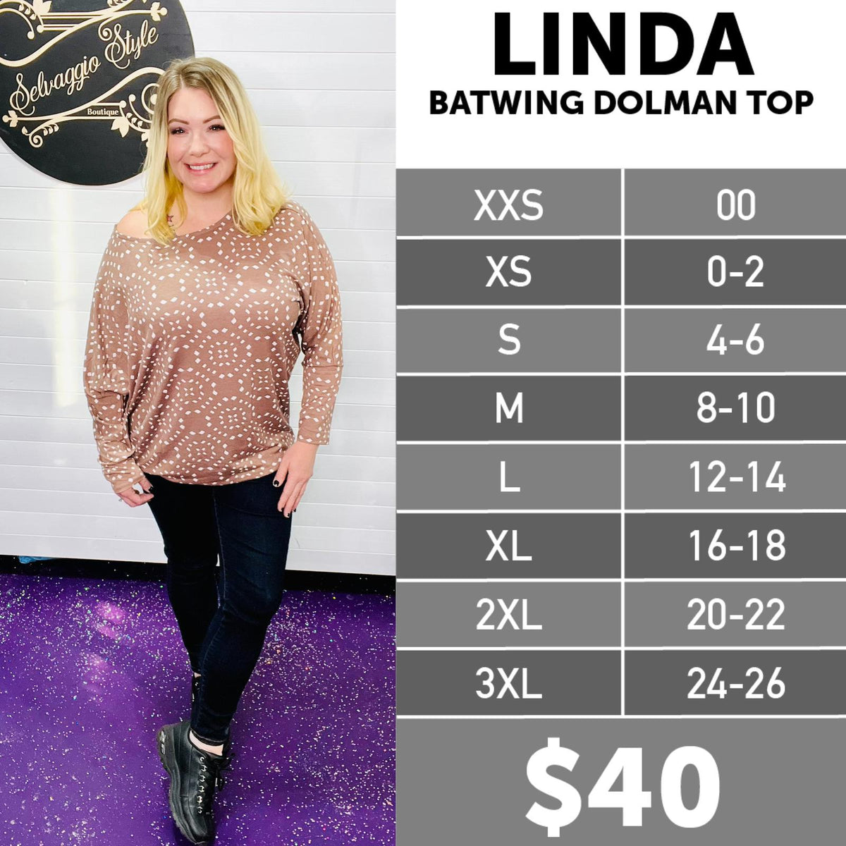The LuLaRoe Linda Batwing Dolman Top – Selvaggio Style