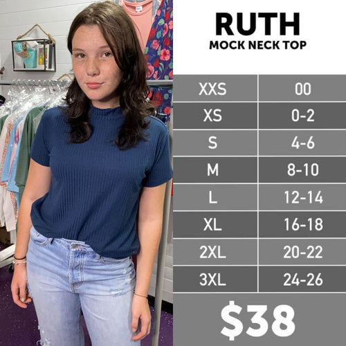 LuLaRoe Ruth Size Chart