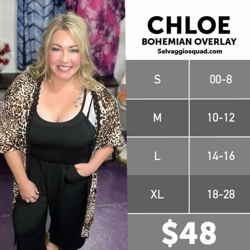 LuLaRoe Chloe Size Chart