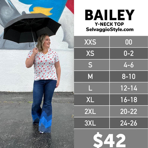 LuLaRoe Bailey YNeck Top Selvaggio Style