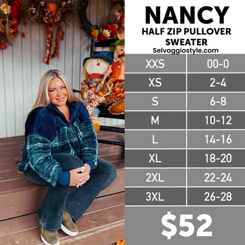 LuLaRoe Nancy Size Chart