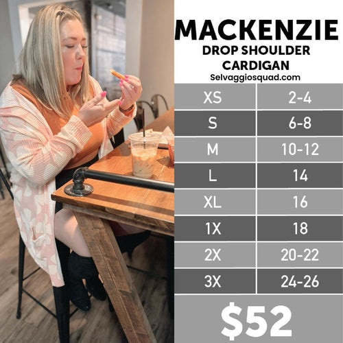 LuLaRoe Mackenzie Size Chart