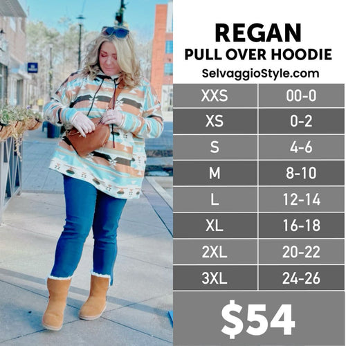 LuLaRoe Regan Size Chart