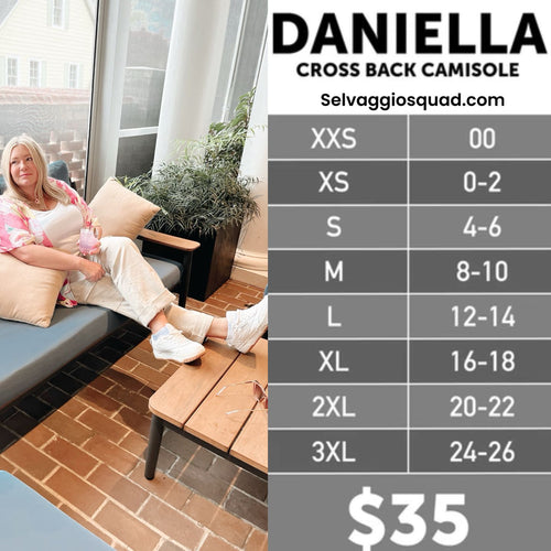 LuLaRoe Daniella Cross Back Camisole