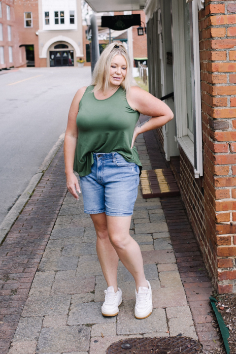 Relaxed Denim Shorts