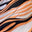 Hot Coral Swirl