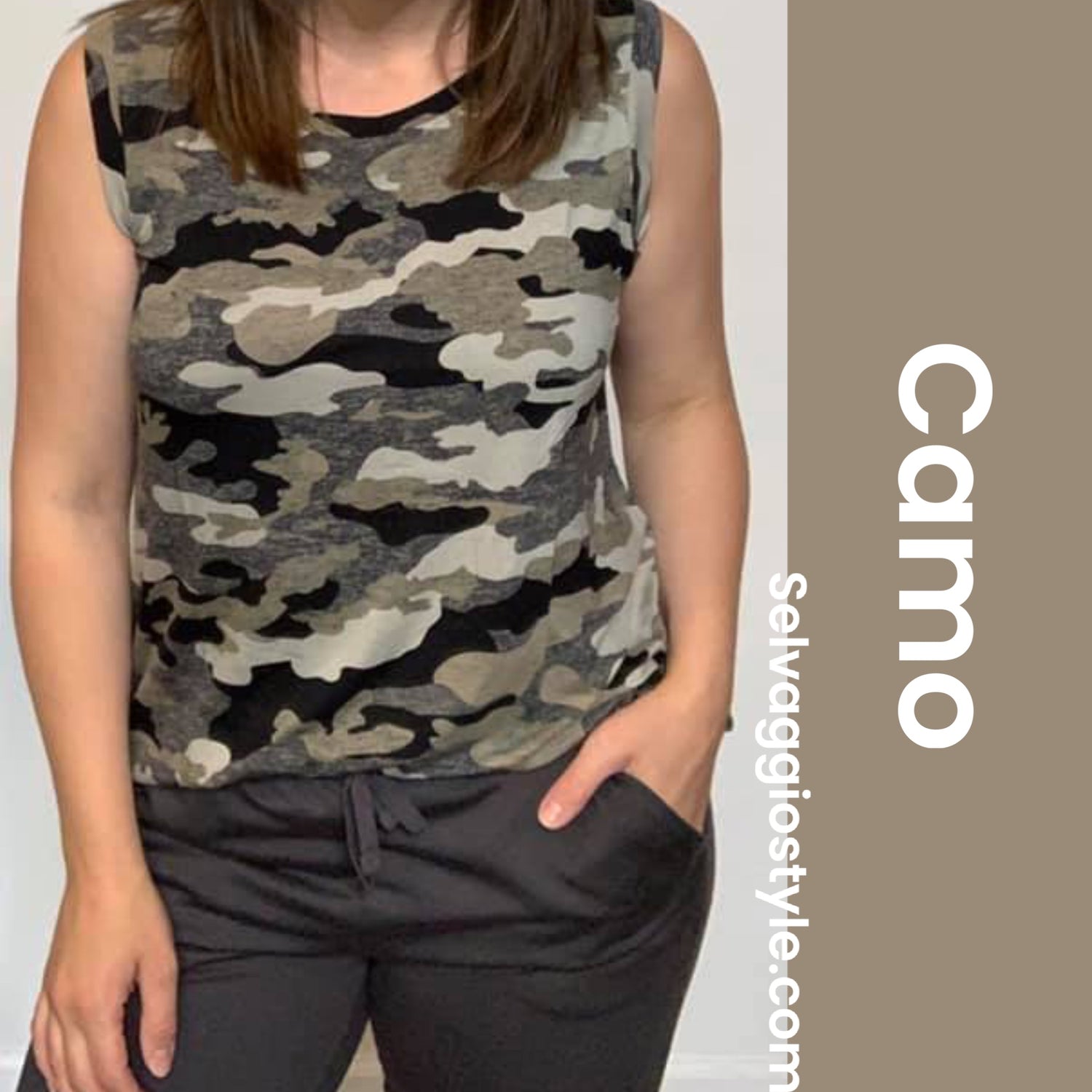 Cocoa Sleeveless Top