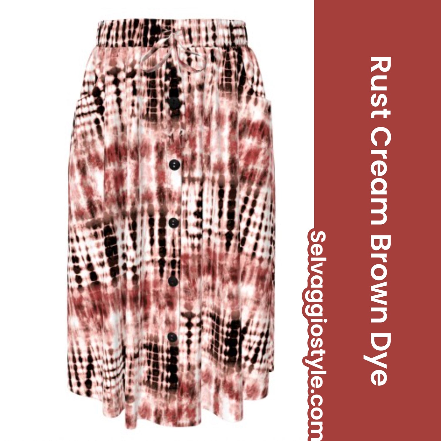 LulaRoe Marsha Skirt - Button-Up Midi Skirt (XS-2XL)