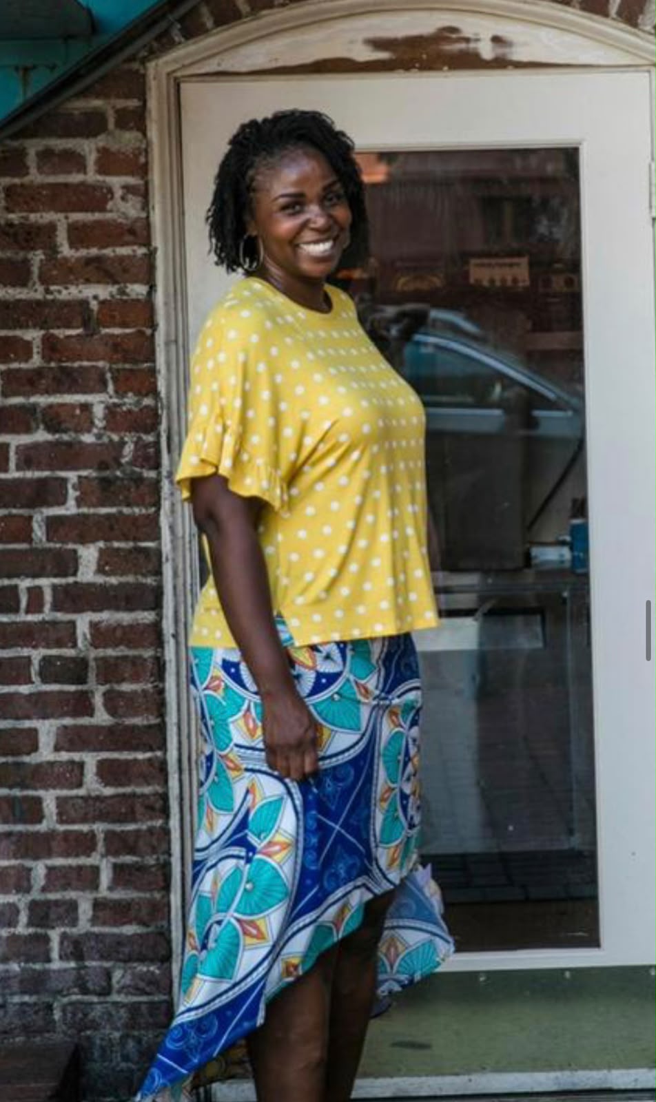 Dahl Crop Top - Dolman Sleeve Ruffled Top (XXS-3XL)