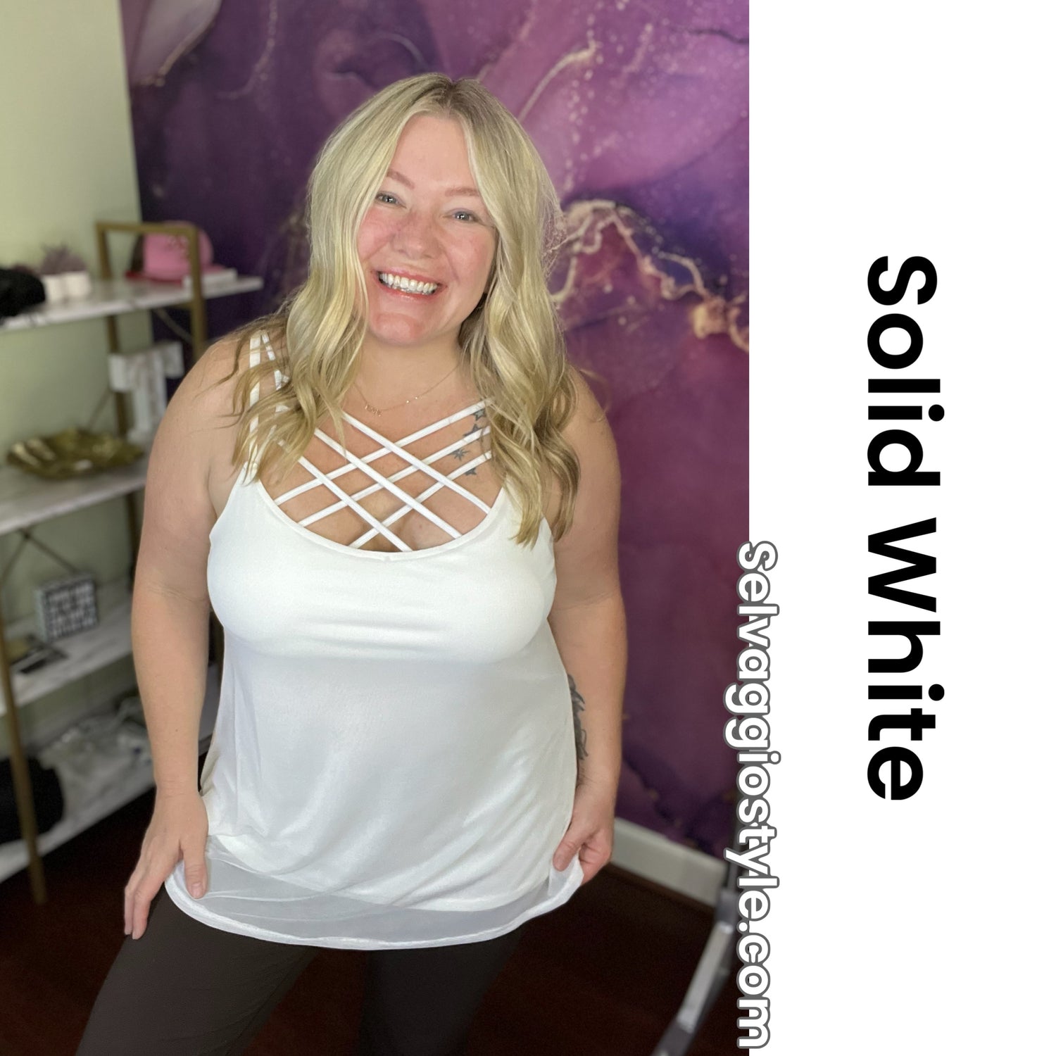Maya Camisole Mesh Tank