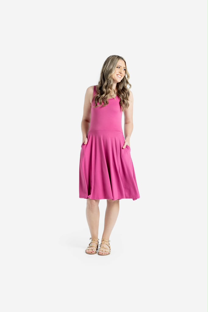 LuLaRoe Nicki A-Line Dress - Scoop Neck Sleeveless (Sizes S-3XL)