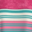 Pink Teal Stripes with Pink Wash