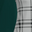 White Black Plaid / Solid Rain Forest Green