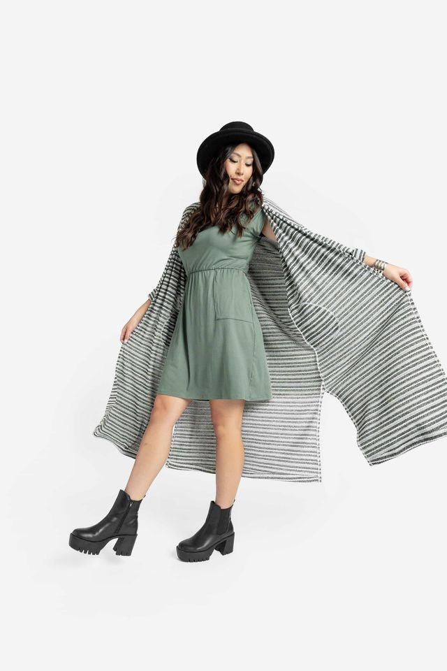LuLaRoe Alicia Cross Back Dress - Raglan Cap Sleeve Pockets (Sizes XXS-3XL)
