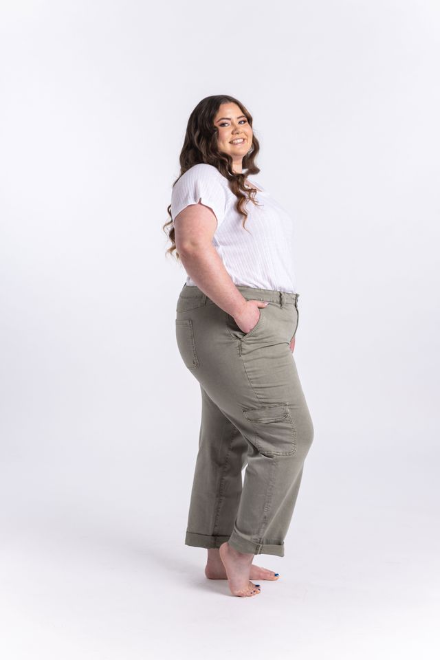 LuLaRoe Denim Utility Cargo Pant - Slant Pocket Style (Sizes 26-40)