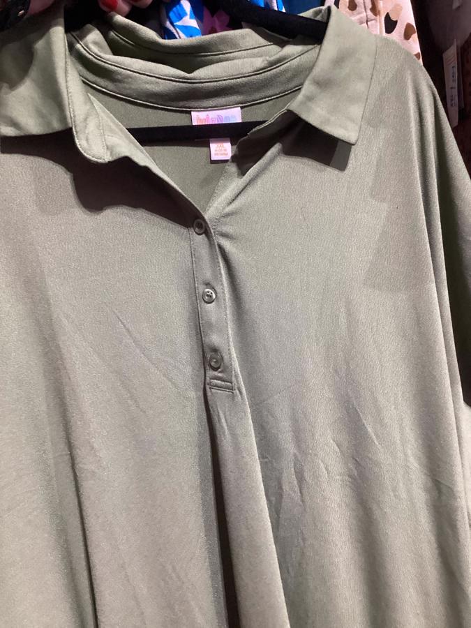LuLaRoe Cori Collared Tunic Top - Button Placket Style (Sizes XXS-3XL)