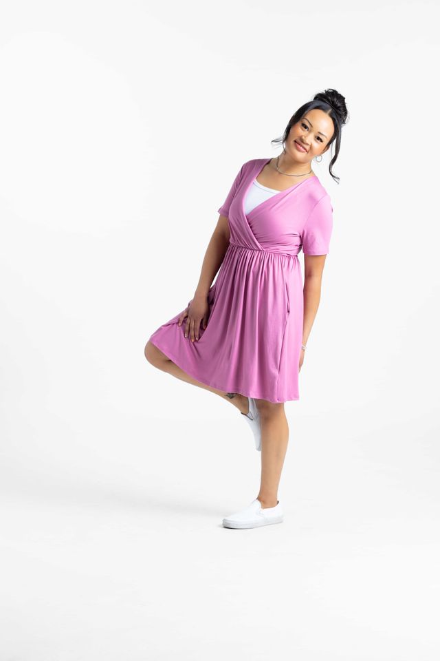 LuLaRoe Chantale Cross Front Dress - Elastic Waist Summer Dress (Sizes XS-L)