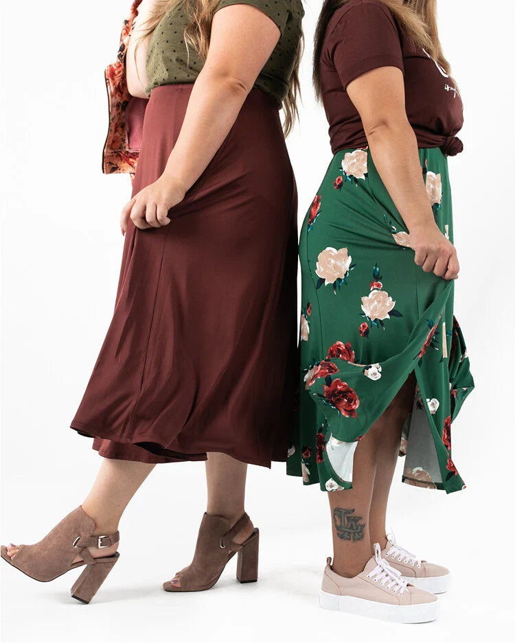 LuLaRoe Jennifer Skirt - Playful Side-Slit Style (Sizes XS-3XL)