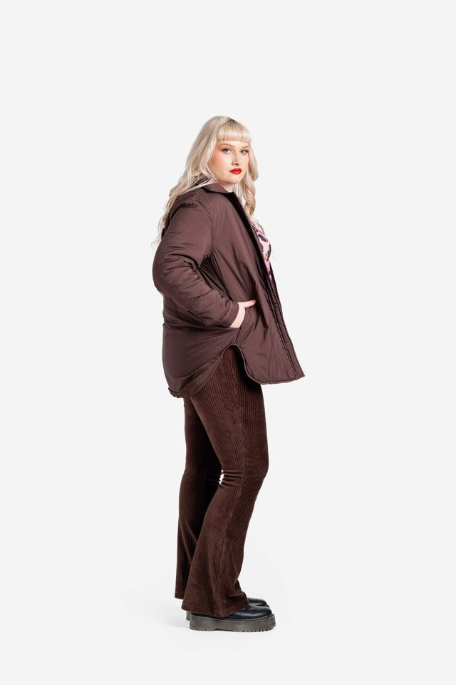 LuLaRoe Kara Padded Shacket - Snap Front Drop Shoulder (Sizes XS-3XL)