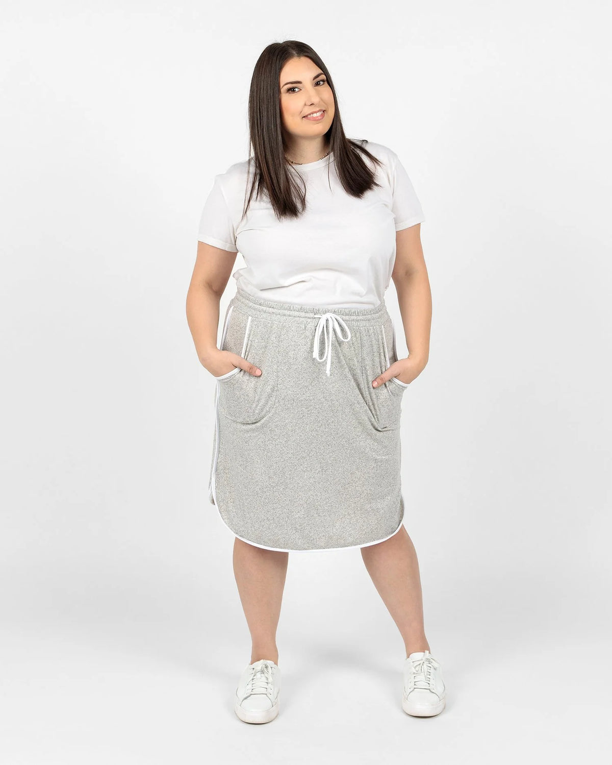 LuLaRoe Lonica Dolphin Hem Skirt - Versatile Everyday Style (Sizes M-3XL)