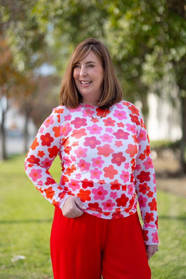 LuLaRoe May Top - Long Sleeve Mesh Layering Top (Sizes XS-3XL)