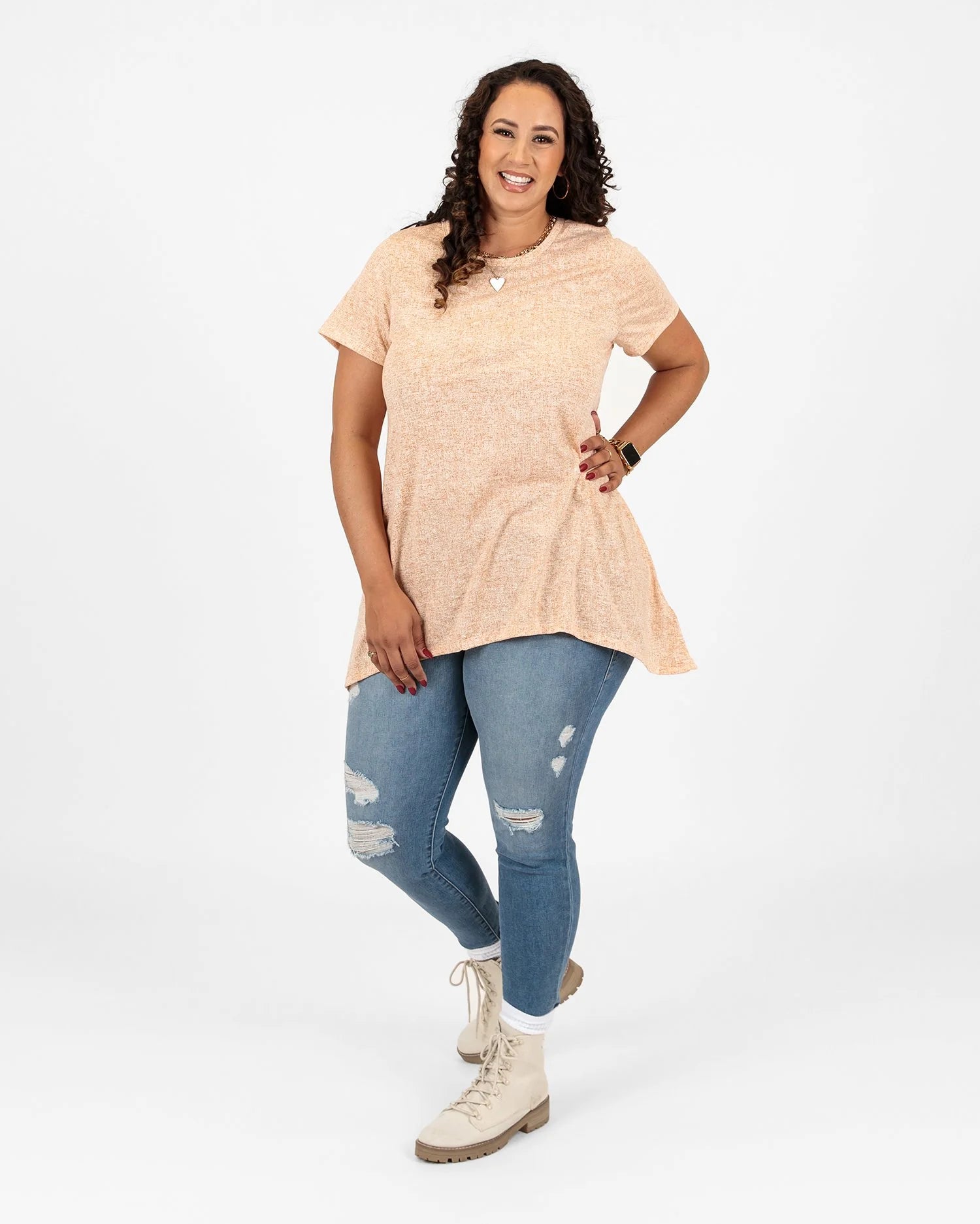 LuLaRoe Melissa Tunic Top - Fitted Bust Sharkbite Hem (Sizes XXS-XL)
