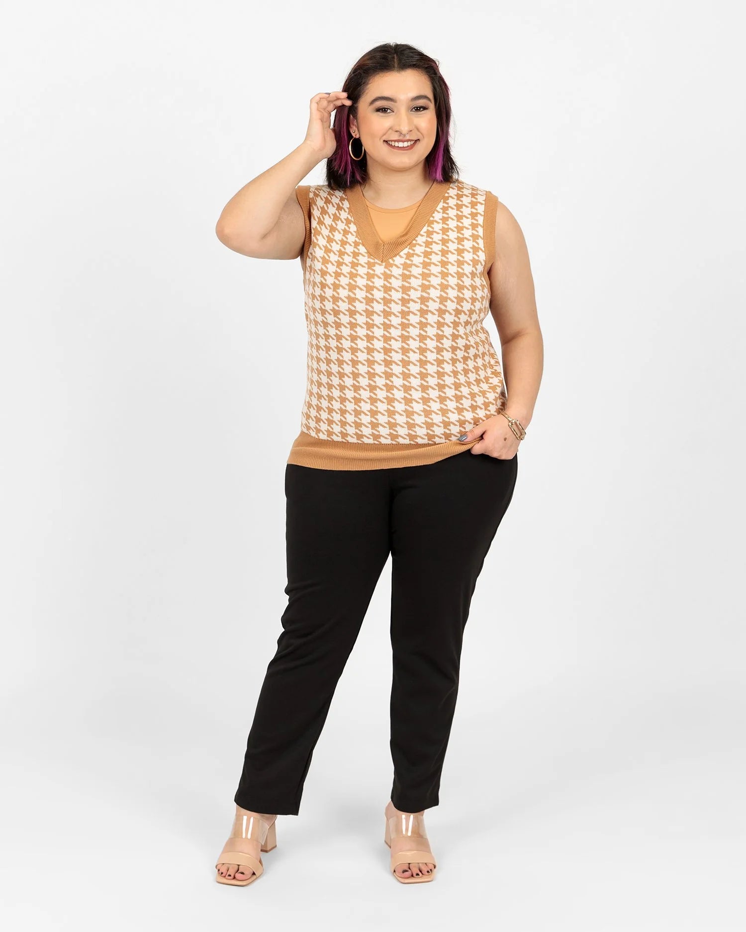 LuLaRoe Nadia Sweater Vest - V-Neck Rib Binding Detail (Sizes XXS-3XL)