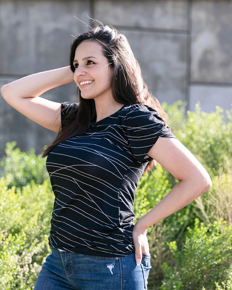 LuLaRoe Olive Top - Tulip Sleeve Shirred Detail (Sizes L-3XL)