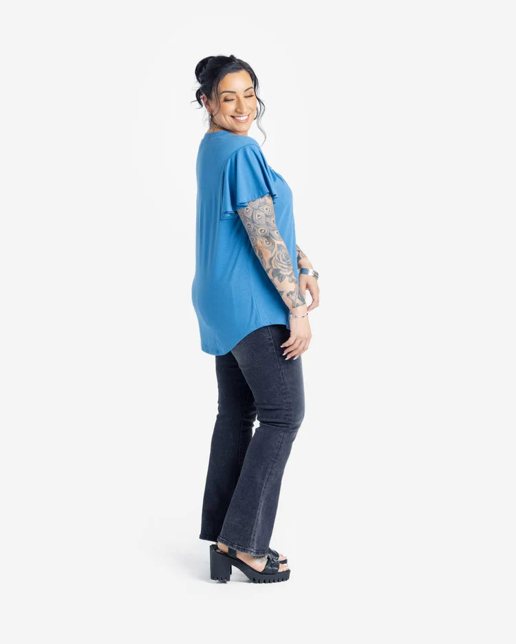LuLaRoe Susie Bell Sleeve Blouse - Wideband V-Neck Summer Style (Sizes XS-2XL)