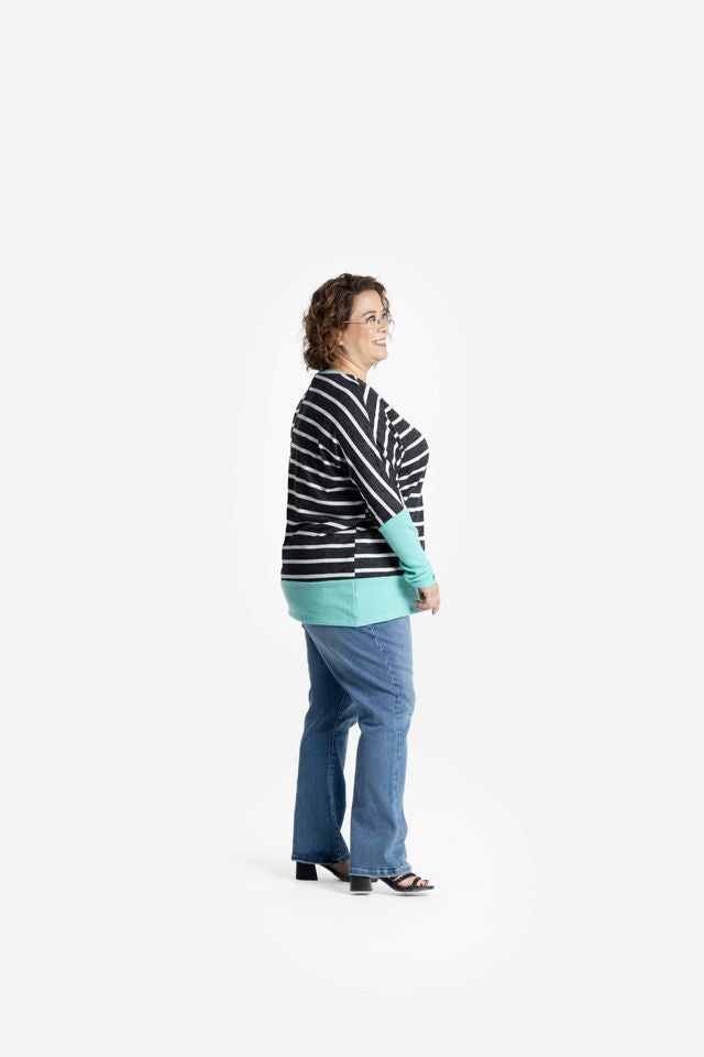 LuLaRoe Tammy Rib Cuff Top - Crewneck Relaxed Fit (Sizes XXS-3XL)
