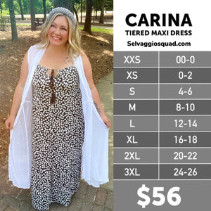 LuLaRoe Carina Tiered Maxi Dress
