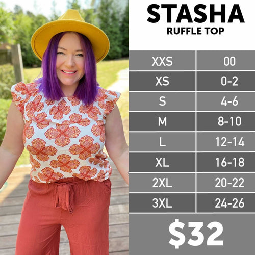 The LuLaRoe Stasha Ruffle Top
