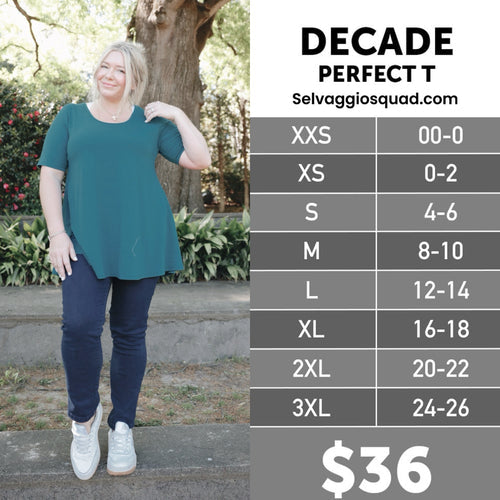 LuLaRoe Decade Perfect T Selvaggio Style