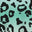 Teal Fade Cheetah Print