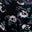 Black/Purple Floral