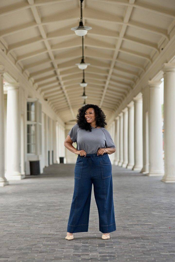 LuLaRoe Pull-On Patch Pocket Pant - Knit Twill Denim (Sizes XS-2XL)