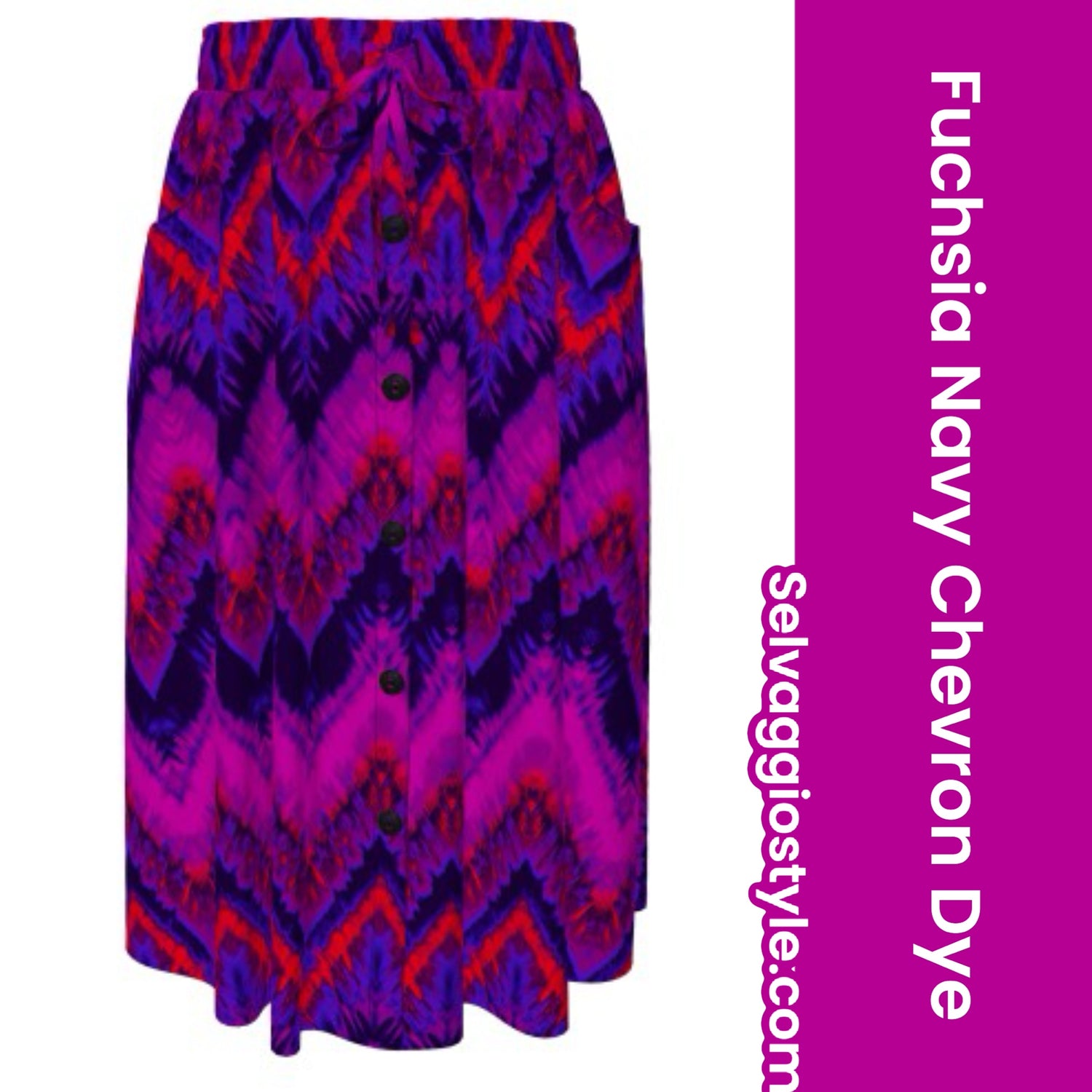 LulaRoe Marsha Skirt - Button-Up Midi Skirt (XS-2XL)