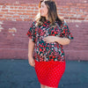 LuLaRoe Dahl Crop Top - Dolman Sleeve Ruffled Top (Sizes S-3XL)