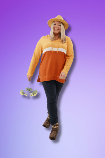 Eliza V Neck Hoodie