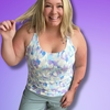 Dynamic Racer Back Cami - Built-In Bra Workout Top (XXS-3XL)