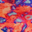 Red Orange Blue Oil Texture
