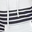 Black White Stripe with Grey Faux Heather