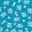 Ocean Blue with White Ditsy Floral
