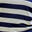 Navy White Block Stripe